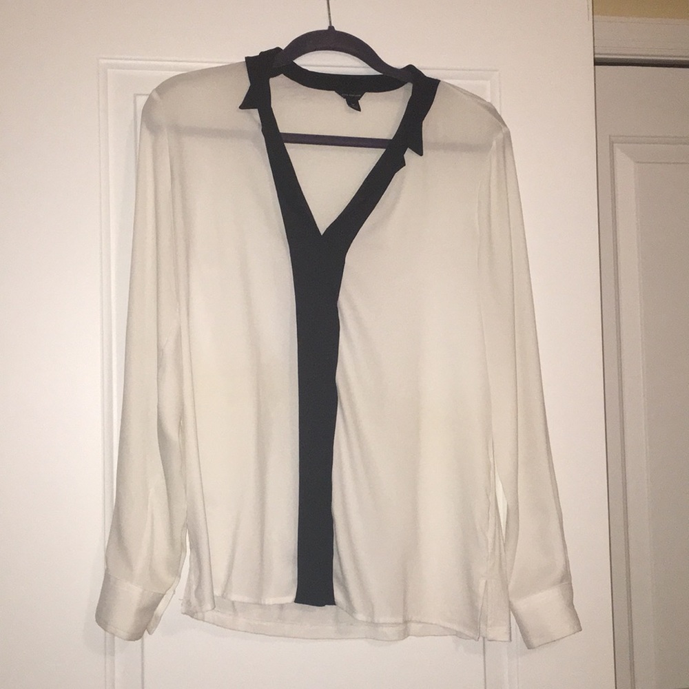 Black and White Long Sleeve Top